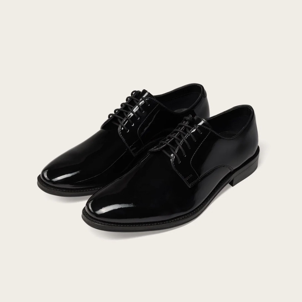 The Black Tux Men's Tuxedo Shoes Black Patent Leather Size 9